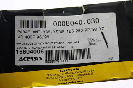 Yamaha przedni błotnik YZ / WR 95 -99