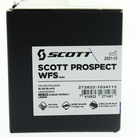 Gogle Scott Prospect WFS Roll Off niebieski/czarny Motocross Enduro NOWE 2022