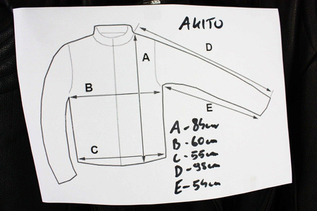 Akito Motorradjacke mit Protektoren Tourenjacke Natur echt Lederjacke Größe L