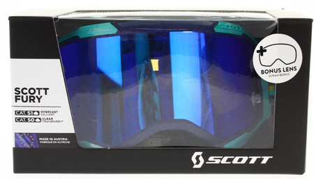 Gogle Scott Fury Niebieski Motocross Enduro NEU 2022