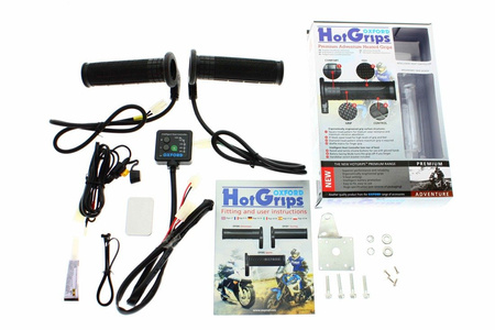 OXFORD Manetki podgrzewane PREMIUM ADVENTURE do MOTOCYKLA z panelem sterującym