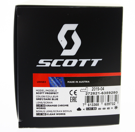 Gogle Scott Prospect szary/granatowy Motocross Enduro NOWE 2022