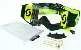 Gogle Scott Prospect WFS Roll Off zielony/żółty Motocross Enduro NOWE 2022