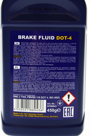 SCT płyn hamulcowy DOT 4 450 g