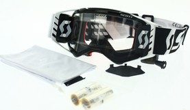 Gogle Scott Prospect WFS Roll Off biały/czarny Motocross Enduro NOWE 2022