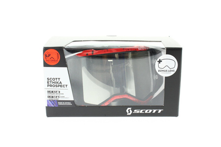 Gogle Scott Prospect ETHIKA czarny/czerwony Motocross EDYCJA LIMITOWANA 2021