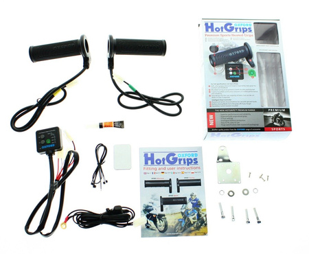 OXFORD Manetki podgrzewane PREMIUM SPORT do MOTOCYKLA z panelem sterującym