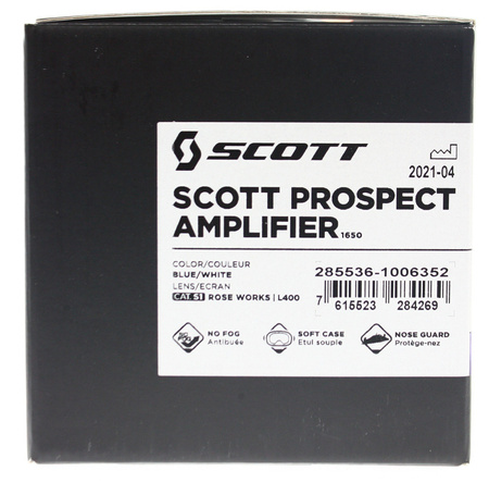 Gogle Scott Prospect AMPLIFIER niebiesko/pomarańczowy  Motocross Enduro Pomarańczowa szybka