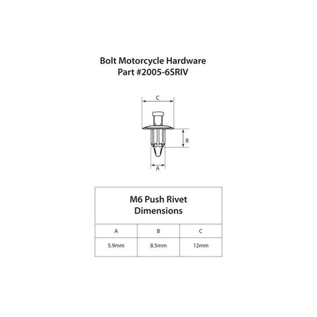 BOLT USA Spinki Nylonowe M6 10-pak, trójstopniowe, wielokrotnego użytku.