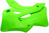 Nowy Owiewki chłodnicy zielone Kawasaki Kx 99