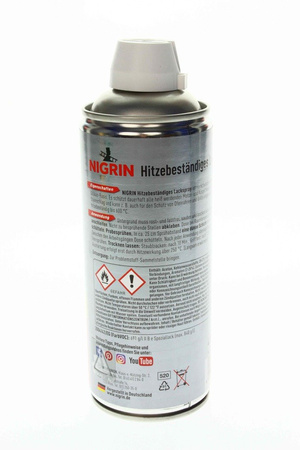 NIGRIN LAKIER ŻAROODPORNY CZARNY 400ml