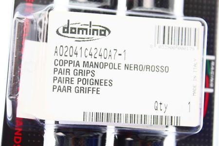 Manetki Domino czarno - czerwone