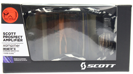 Gogle Scott Prospect AMPLIFIER czarny/biały Motocross Enduro EDYCJA LIMITOWANA