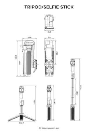Statyw Quad Lock® Tripod / Selfie Stick