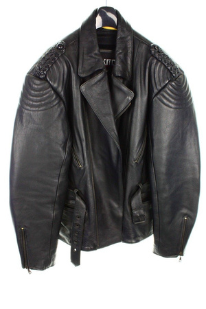 Akito Motorradjacke mit Protektoren Tourenjacke Natur echt Lederjacke Größe L
