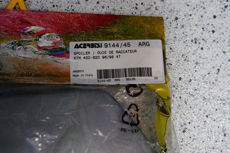 Acerbis Zestaw plastików Vintage pasuje do KTM Enduro 400/ 540 Supercompetition Rok prod 1996