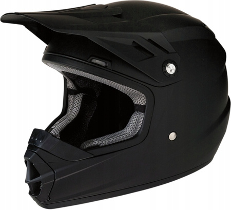 KASK MOTOCYKLOWY DLA DZIECKA CROSS KROSS ENDURO CZARNY MAT ROZMIAR YL