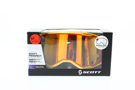 Gogle Scott Prospect czerwony/żółty Motocross Enduro NOWE 2021