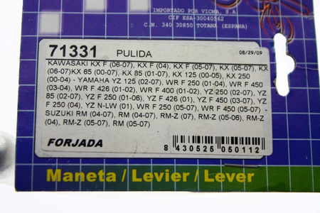 WYPRZEDAŻ Klamka dźwignia hamulca Kawasaki KX/KXF 65/85/250/450 2000-2006 Yamaha YZF/WR 250/450