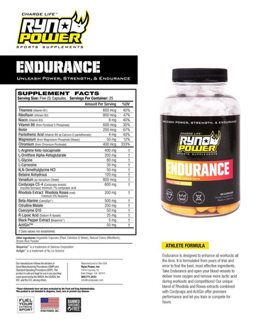 Ryno Power suplement diety Endurance kapsułki