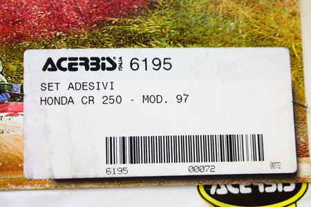 Aufkleber Set Honda CR 250 1997 Acerbis NEU