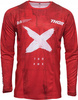 BLUZA CROSS ENDURO THOR PULSE HAZRD RED S