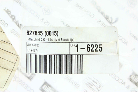 Hitteschild C32-C36 Orginal Piaggio NEU 827845