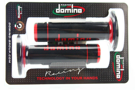 Manetki Domino czarno - czerwone