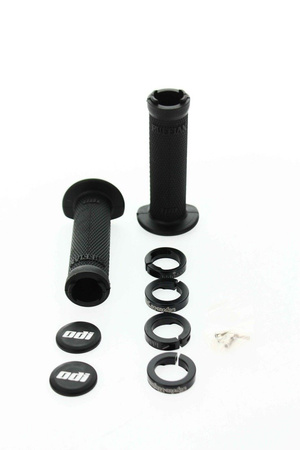 ODI manetki RUFFIAN Half Waffle MX ATV / MTB / ROWER LOCK-ON GRIPS (130MM) skręcane