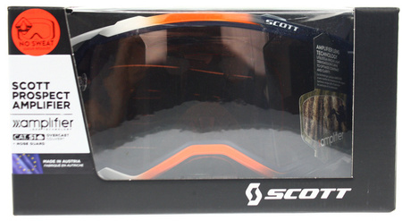 Gogle Scott Prospect AMPLIFIER niebiesko/pomarańczowy  Motocross Enduro Pomarańczowa szybka