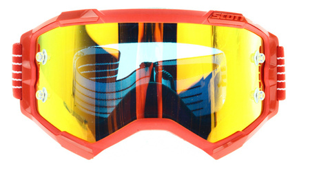 Gogle Scott Fury JASNY CZERWONY Motocross Enduro NEU 2022