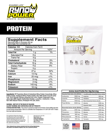 Ryno Power suplement diety Vanilla Protein proszek 0,9KG / 20 porcji