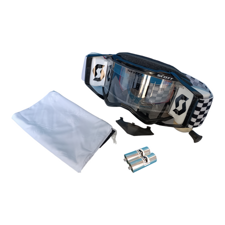 Gogle Scott Prospect WFS Roll Off biały/czarny Motocross Enduro NOWE 2022