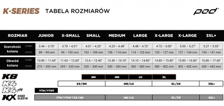 ORTEZY KOLANOWE POD JUNIOR K4 2.0 GRAPHITE YL PARA