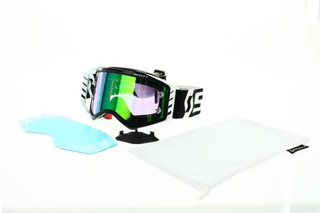Gogle Scott Prospect  czarny/biały Motocross Enduro NOWE 2021
