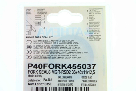 Athena  Gabelsimmerringe Gabel Dichtringe 36x48x11/12,5 NEU