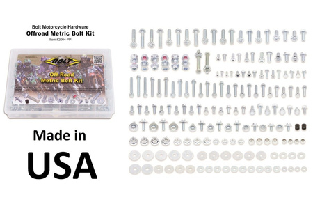 BOLT USA zestaw śrub metrycznych do motocykli Japońskich ( Honda, Kawasaki, Suzuki, Yamaha)