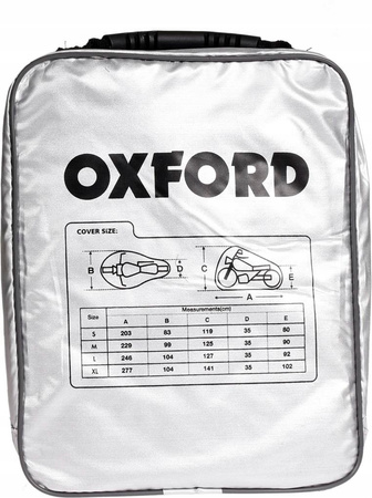 Pokrowiec na motocykl Oxford Aquatex XL srebrny