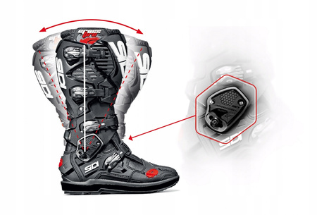 SIDI Buty Off Road CROSSFIRE 3 czarne czerwone 44