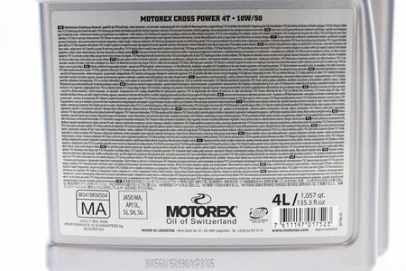 Motorex Cross Power 4T 10W50 4L