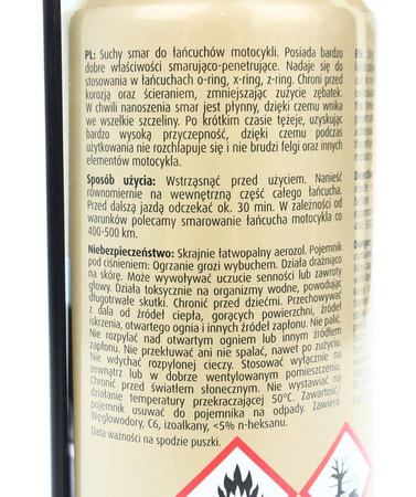 K2 SUCHY SMAR ROAD Chain Lube smar do łańcucha 500ml