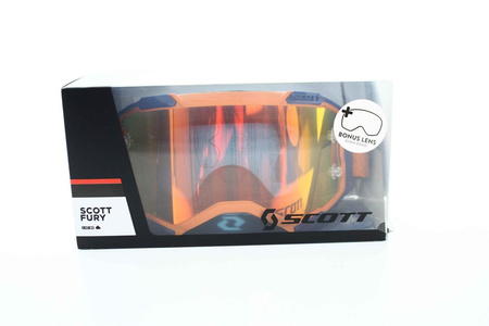 Gogle Scott Fury SZARY POMARAŃCZOWY Motocross Enduro Downhill NEU 2020