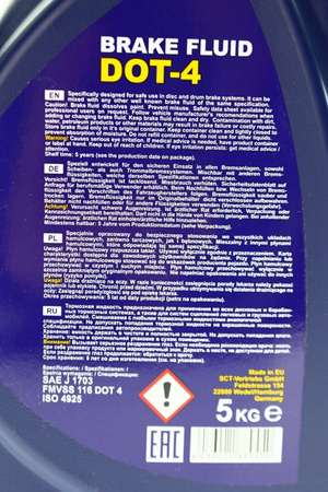 SCT płyn hamulcowy DOT 4 4,67 litrów 5kg