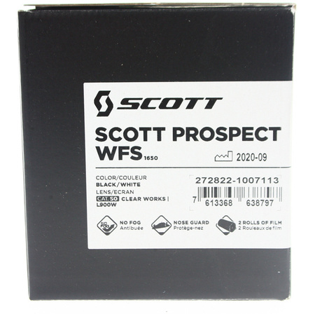 Gogle Scott Prospect WFS Roll Off biały/czarny Motocross Enduro NOWE 2022