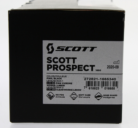 Gogle Scott Prospect czarny/różowy Motocross Enduro NOWE 2022