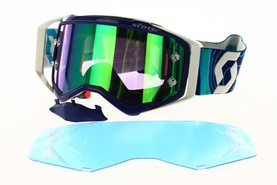 Gogle Scott Prospect niebieski/zielony Motocross Enduro NOWE 2022