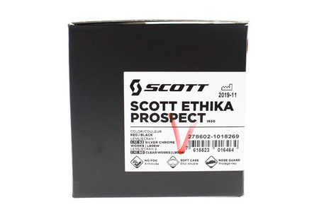 Gogle Scott Prospect ETHIKA czarny/czerwony Motocross EDYCJA LIMITOWANA 2021