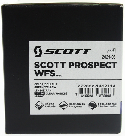 Gogle Scott Prospect WFS Roll Off zielony/żółty Motocross Enduro NOWE 2022