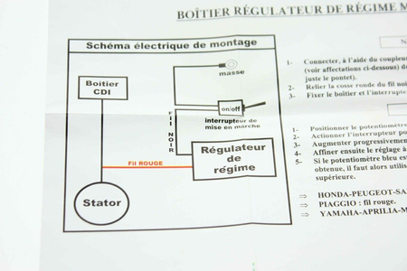 Drehzahlbegrenzer mit Kippschalter Universal Aerox Nitro Booster Speedfight Zip