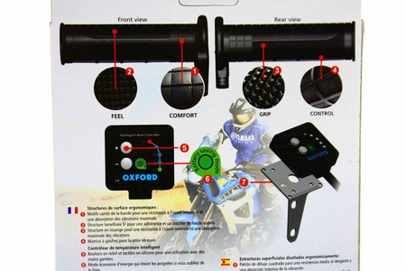 OXFORD Manetki podgrzewane PREMIUM ADVENTURE do MOTOCYKLA z panelem sterującym